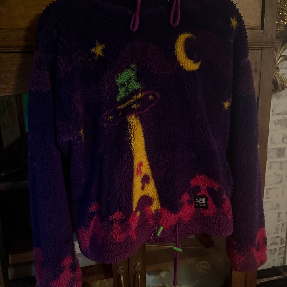 Purple Alien Graphic Hoodie - Picture 2 of 4